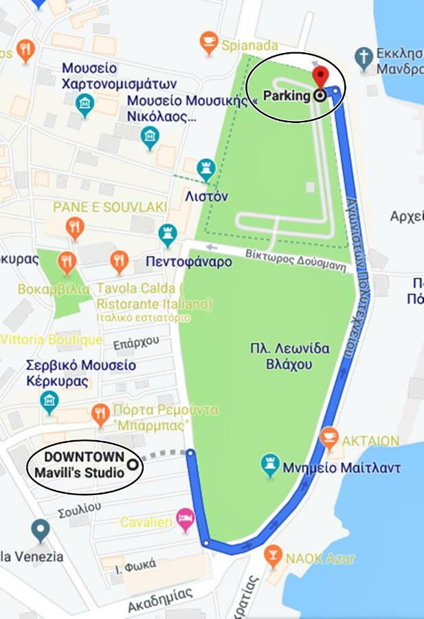 Downtown Mavili'S Studio Corfu  Экстерьер фото